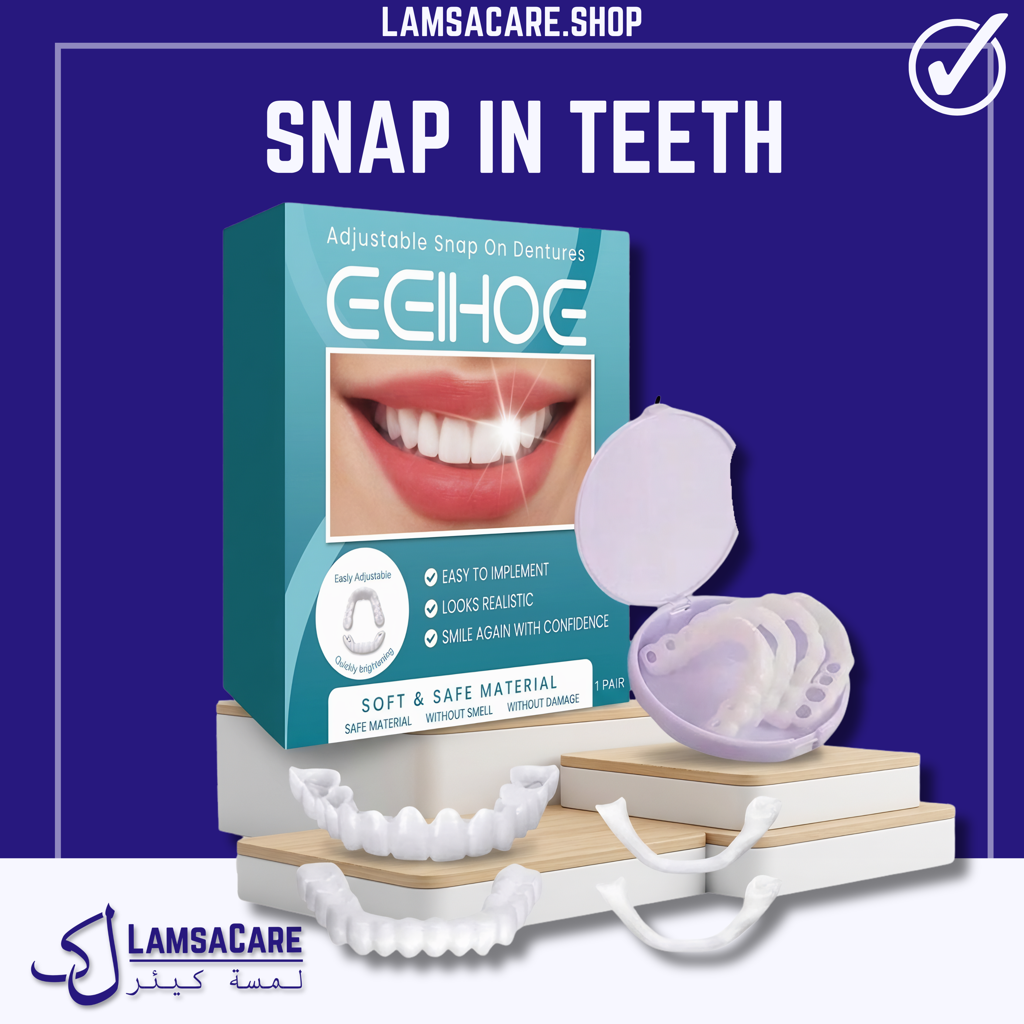 Snap in Teeth for Men and Women
